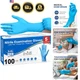 Nitrile Exam Gloves, Medical Grade Blue Disposable Gloves Latex Free, Rubber ...
