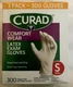 CURAD Comfort Wear LATEX  Exam Gloves  SMALL 300 Count 
