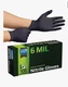 Inspire Black Nitrile Gloves 6 Mil Nitrile Chemical Resistant. 6 Full Boxes.