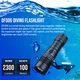 Trustfire 2300 Lumens Diving Light Waterproof Scuba LED Flashlight + Glove US