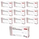 Pro Advantage Powder Free Latex Exam Gloves, White, Size Medium - Case of 1,000