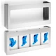 2 Pack Glove Box Holder/Dispenser Stainless Steel Quad Wall Mounted Glove Box...