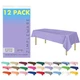 ZIMPLEWARE Premium Lavender Plastic Table Cloth Disposable (12 Pk) Plastic Ta...
