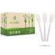 Ecovita 500-Pk 100% Compostable 7" Large Disposable Forks - Bulk Eco-Friendly Ut
