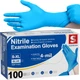 Nitrile Exam Gloves, Blue, 4 Mil, Powder-Free, Latex-Free, for Medical Exam, Cle
