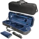 Light Travel Violin Case - 1/2 Size Velvet Cushion - Black, NF-3001