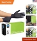 Black Nitrile Disposable Gloves | 4.5 Nitrile Disposable Safety Medical Cooki...