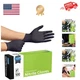 Black Nitrile Disposable Gloves | 4.5 Nitrile Disposable Safety Medical Cooki...