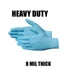 1 Box Of  50 Heavy Duty Nitrile Exam Gloves 8 Mil High Risk - XL - Showa 8050PF