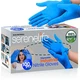 SereneLife SLGLVNIT100MD 100 Pcs Nitrile and Vinyl Blend Disposable Gloves