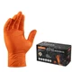 ANBOSON 10 Mil Diamond Textured Nitrile Gloves, Heavy X-Large, Orange of 100