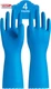 PACIFIC PPE 4 Pairs Reusable Dishwashing Cleaning Gloves with Latex Free, Cotton