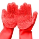 Yinceber Reusable Silicone Dishwashing Gloves, Rubber Scrubbing Gloves for Di...