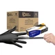 SAFE HEALTH Nitrile Black Industrial Disposable Gloves-Medium 3.5 Mil Case of...