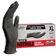 X Large Black Nitrile Exam Gloves 100 Count Medical Grade Disposable 4 Mil