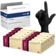 Dynarex Safe-Touch Black Nitrile Exam Gloves - Powder-Free (1000/Case)