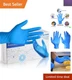 Versatile Disposable Nitrile Gloves in Blue - 100 Count for All Applications
