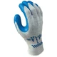 Showa 300S-07.RT Gloves, S, Knit Wrist Cuff, Natural Rubber Coating, Blue/Light