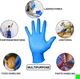 Premium Disposable Gloves &ndash; 4 Mil Nitrile-Vinyl Blend, Large (Box of 100)