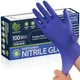 Disposable Nitrile Gloves, Food Safe, Latex-Free Powder-Free, Medium 100