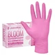 100 Medium Nitrile Exam Disposable Pink Gloves, Latex & Powder Free, Nail
