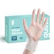 Comfy Package Disposable Vinyl Gloves &ndash; Clear, Latex-Free, Powder-Free, BPA-...