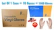 Lot of 10 Boxes - Disposable Clear Powder FREE Gloves Multipurpose - Size Large
