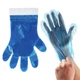 DealbyBox 1000pack Blue Disposable Poly Gloves for Restaurants, Unisize,
