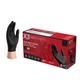 Ammex BX344100 X3 Powder Free, Textured, Black Nitrile Medium