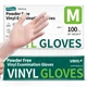 Vinyl Disposable Exam Gloves, Clear 4 Mil Powder-Free Latex-Free Medical Food...