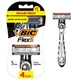 BIC Flex 5 Disposable Razor for Men, Sensitive 4 Count (Pack of 1), Assorted 