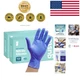 Allergy-Safe Blue Nitrile Gloves, 100 Pack - Perfect for Home & Professional Use