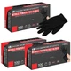 Black Nitrile Disposable Gloves, 3 Boxes of 100, Size Medium, 5.0 Mil - Latex...