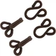 Lakesstory Brown Covered Hooks & Eye Sewing Closure for Fur Coat Jackets Sewi...