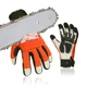 Vgo... Chainsaw 12-Layer Saw Protection on Both Hands Cow Leather Gloves (1 P...