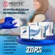 MEDITEX&reg; Disposable Exam Nitrile Gloves Blue Powder-Free 4mil 200 PCS