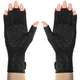 Thermoskin Arthritic Fingerless Gloves Black Large 9-1/4 - 10-1/2 24-26 Cm