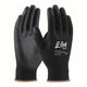 PIP Coated Gloves: L, Smooth, Polyurethane, Palm, Dipped, ANSI Abrasion Level 1,