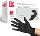 Basic Vinyl Synmax Exam Gloves Powder-Free  Size:M ,Color:Black,100pcs