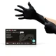 Microflex BD1005NPF Black Dragon Zero 5mil Disposable Nitrile Glove with Text...