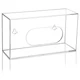 Aphbrada Acrylic Glove Box Holder Wall Mount Disposable Single, Transparent 