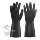 Exprosiflux Rubber Cleaning Gloves, 3 Pairs, Large, Non~Slip, Waterproof
