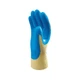 SHOWA KV300S-07 Coated Gloves,Blue, Yellow,S 1FYH2