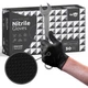 WECARE Black Nitrile Gloves Medium 50 Pack, Heavy Duty, PowderFree