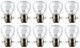 Box of 10 #2338 Auto Lamp Bulb Lightbulb RP11 DC Prefocus Base 6V 25.5W/26W