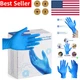 X-Large Nitrile Disposable Gloves 50 Count Blue Powder Free Cleaning Latex Free