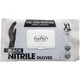 ForPro Disposable Nitrile Gloves, Chemical Resistant, Black, XL, 30~Count