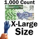 Emerald Shannon 1,000 Count SIZE X-LARGE Powder-Free Vinyl Gloves, 4 Mil, Blue