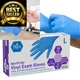 MED PRIDE Nitrile/Vinyl Blend Exam Gloves, Powder-Free, Large, Blue 
