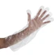 2,000 Elbow Disposable Poly Royal Gloves, 21.5 Inch, 20 Boxes of 100